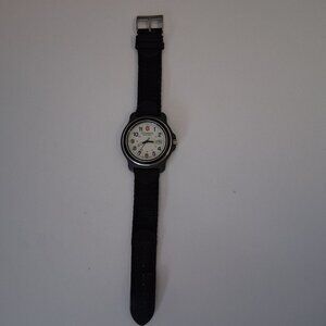 Victorinox Men’s Original XL Black Stainless Steel Swiss Quartz Watch – 43mm